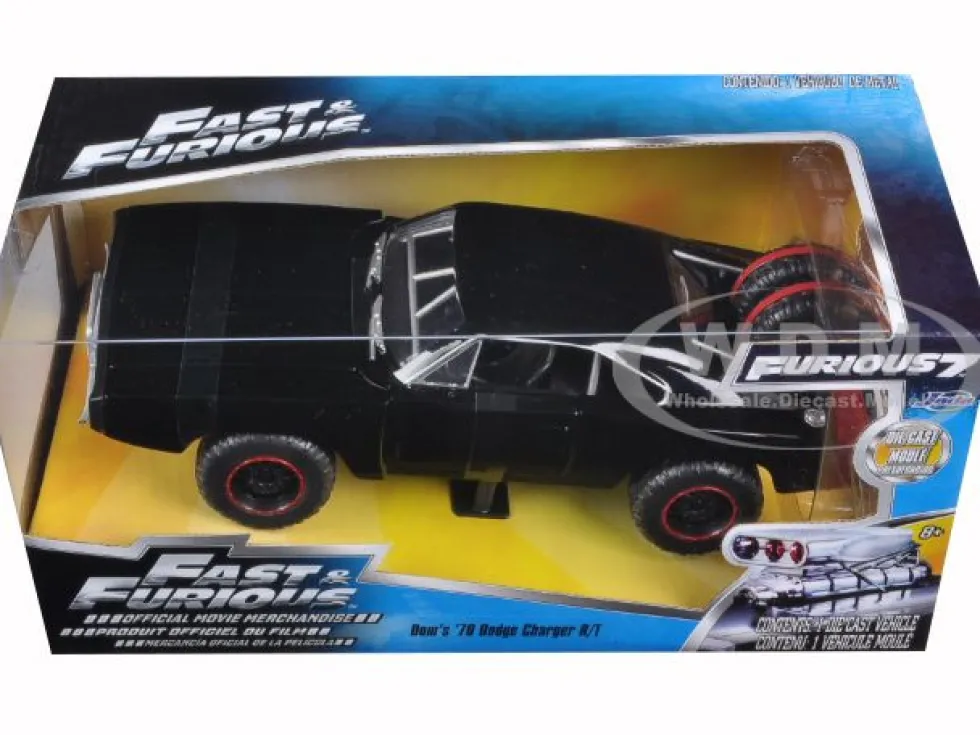Dom's 1970 Dodge Charger R/T Off Road Version "Fast & Furious 7" Movie 1/24 Diecast Model Car Jada 97038
