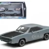 Dom's 1970 Dodge Charger R/T Primered Grey "Fast and Furious" Movie (2009) 1/43 Diecast Car Model Greenlight 86217