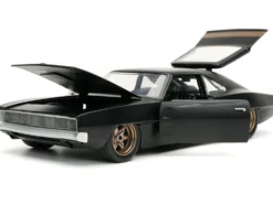 Dom's 1968 Dodge Charger Widebody Matt Black Fast & Furious 9 F9 2021 Movie 1/24 Diecast Model Car Jada 32614