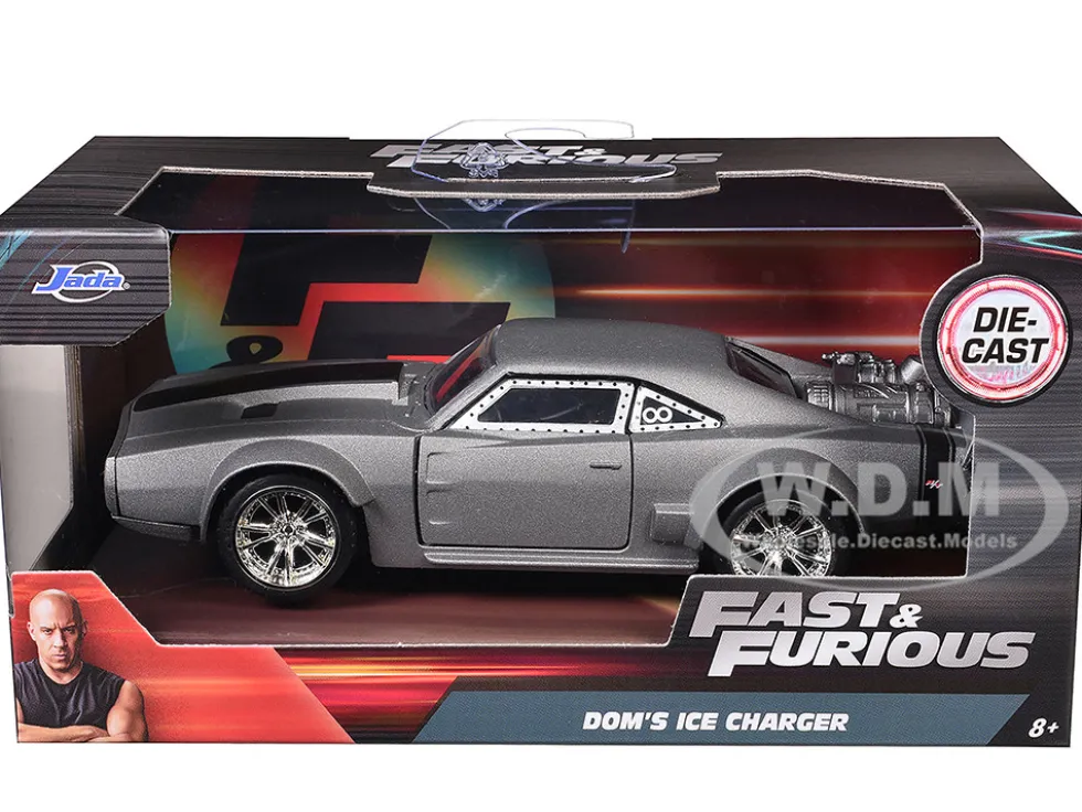 Dom's Ice Charger Fast & Furious F8 "The Fate of the Furious" Movie 1/32 Diecast Model Car Jada 98299