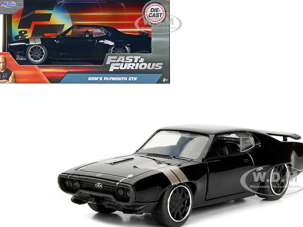 Dom's Plymouth GTX Fast & Furious F8 "The Fate of the Furious" Movie 1/32 Diecast Model Car Jada 98300