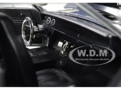 Dom's Plymouth Road Runner Metallic Gray Black Hood Stripe Fast & Furious Movie 1/24 Diecast Model Car Jada 30745