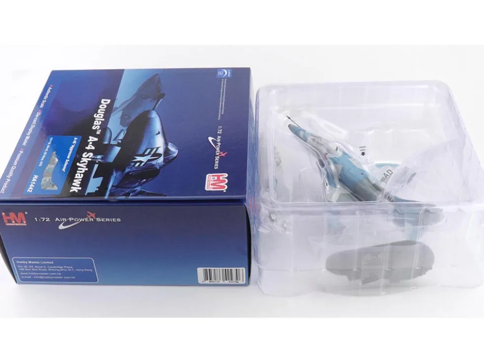 Douglas A-4E Skyhawk Aircraft "151118, Aggressor Scheme, VA-43" (1975) United States Navy "Air Power Series" 1/72 Diecast Model by Hobby Master