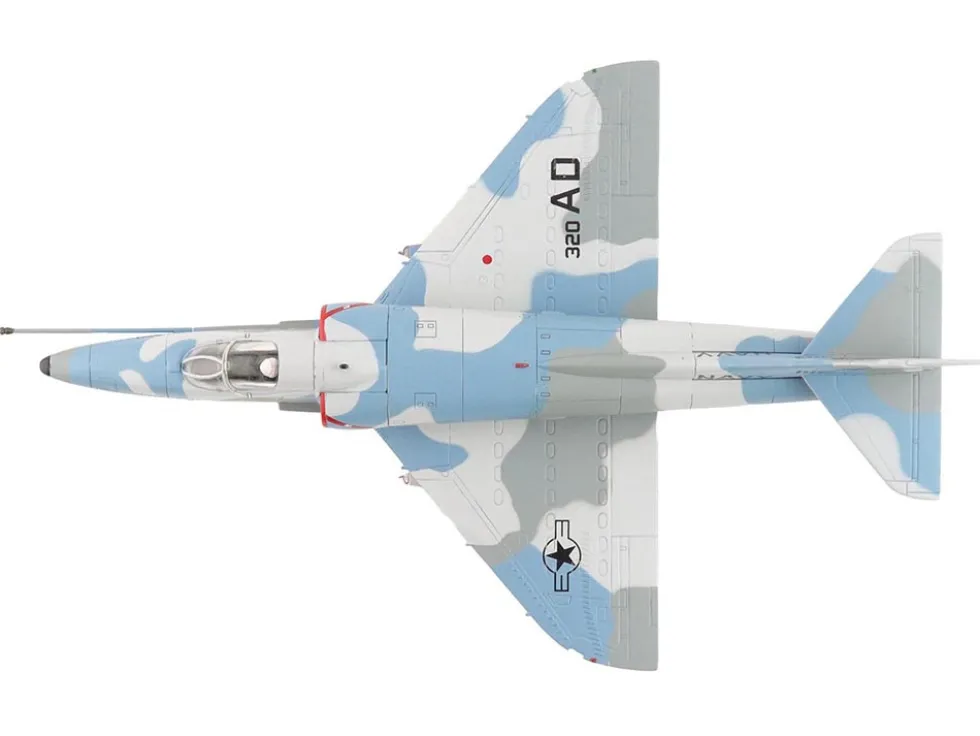 Douglas A-4E Skyhawk Aircraft "151118, Aggressor Scheme, VA-43" (1975) United States Navy "Air Power Series" 1/72 Diecast Model by Hobby Master