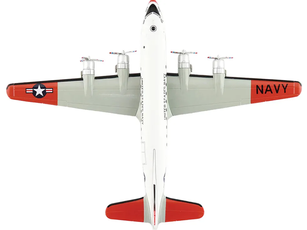 Douglas C-54Q Skymaster Transport Aircraft "US Navy Test Pilot School" (1973) United States Navy "Airliner Series" 1/200 Diecast Model by Hobby Master