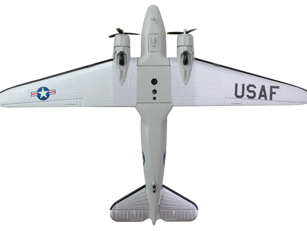 Douglas C-47 Skytrain Transport Aircraft "United States of America" United States Air Force 1/144 Diecast Model Airplane by Postage Stamp