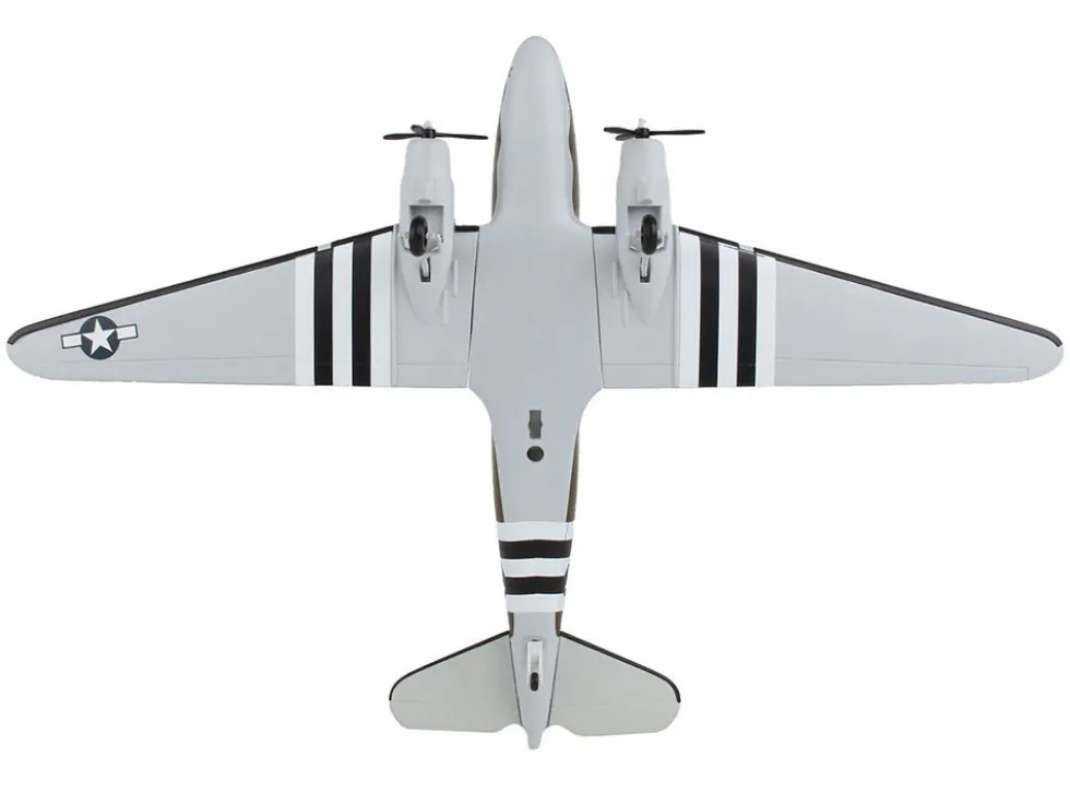 Douglas C-47 Skytrain Transport Aircraft "Stoy Hora, United States Army Air Forces" (292717) Olive Drab (Snap-Fit) 1/80 Plastic Model by Skymarks