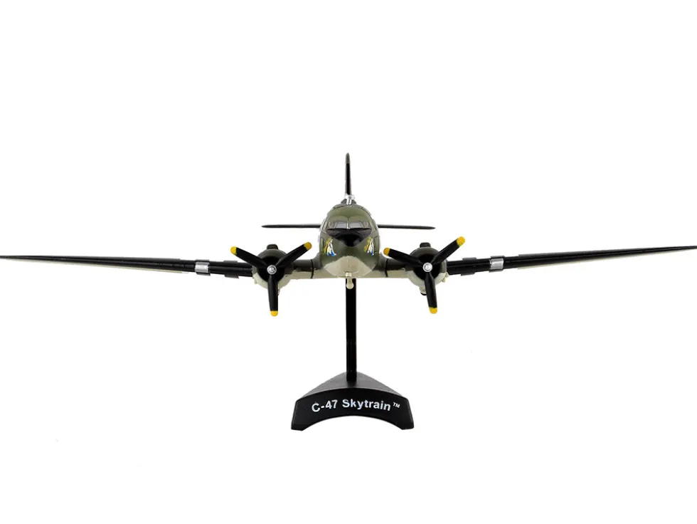 Douglas C 47 Skytrain Transport Aircraft Tico Belle 82nd Airborne Division D Day 1945 United States Army Air Forces 1/144 Diecast Model Airplane Postage Stamp PS5558-3