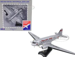 Douglas DC 3 Passenger Aircraft Trans World Airlines Victory is in the Air 1/144 Diecast Model Airplane Postage Stamp PS5559-4