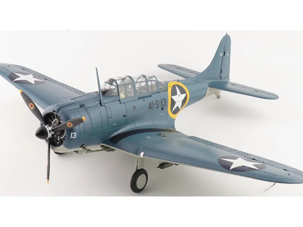Douglas SBD-3 Dauntless Aircraft "06624, 41-S-13, Operation Torch, VS-41, USS Ranger" (1942) United States Navy "Premium Collection" 1/32 Diecast Model by Hobby Master