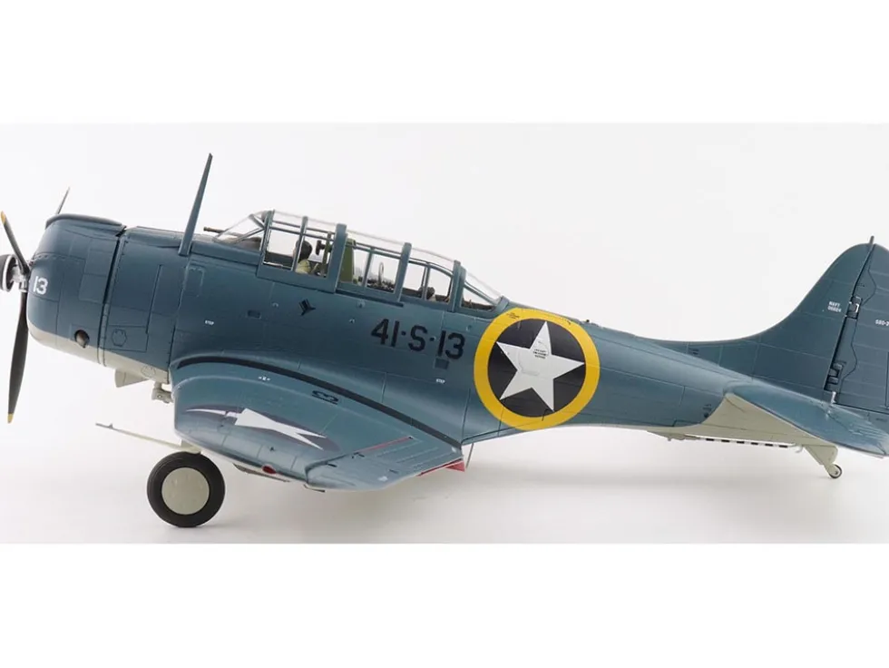 Douglas SBD-3 Dauntless Aircraft "06624, 41-S-13, Operation Torch, VS-41, USS Ranger" (1942) United States Navy "Premium Collection" 1/32 Diecast Model by Hobby Master