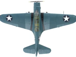 Douglas TBD-1 Devastator Bomber Aircraft "Battle of Midway, Lt Cdr EE Lindsey, VT-6, USS Enterprise" (1942) United States Navy "SkyMax Models" Series 1/72 Diecast Model by Hobby Master