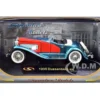 1935 Duesenberg SSJ Convertible Blue Red 1/32 Diecast Model Car Signature Models 32318