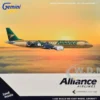Embraer ERJ-190 Commercial Aircraft "Alliance Airlines - Sir Jack Brabham" (N7620U) Gold Metallic with Graphics 1/400 Diecast Model Airplane by GeminiJets