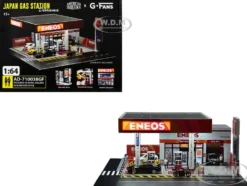 Eneos Japan Gas Station Diorama Set