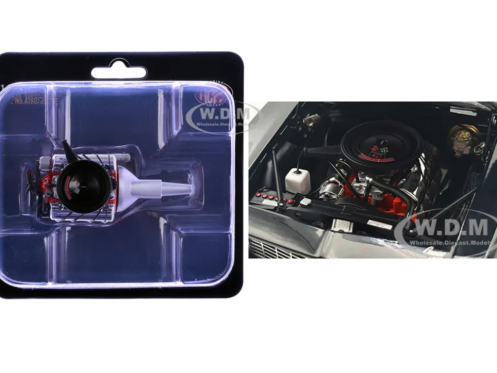 427 Engine & Transmission Replica from "1969 Chevrolet COPO Camaro" 1/18 Model by ACME
