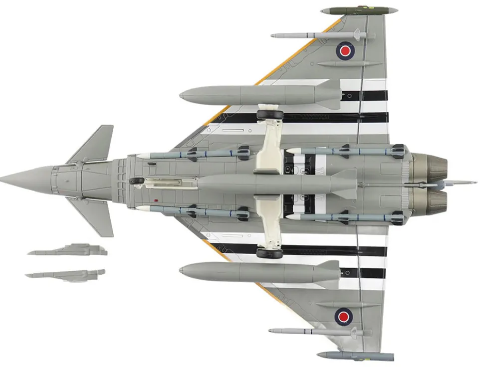 Eurofighter Typhoon FGR4 Fighter Aircraft "ZJ913 FM-G" (2024) British Royal Air Force "Air Power Series" 1/72 Diecast Model by Hobby Master