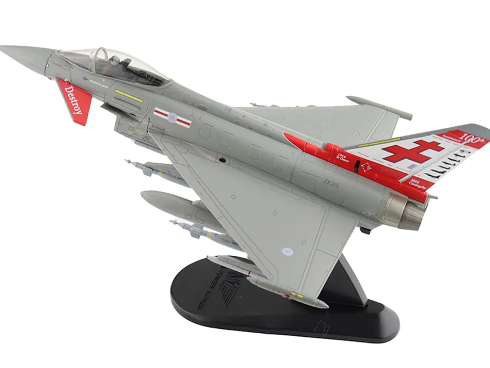 Eurofighter Typhoon Fighter Aircraft "ZK315, 41 Squadron, RAF Coningsby" (2015) Royal Air Force "Air Power Series" 1/72 Diecast Model by Hobby Master