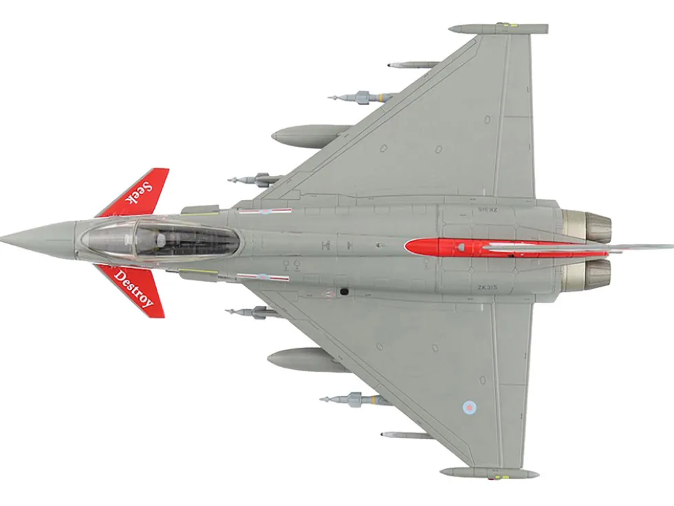 Eurofighter Typhoon Fighter Aircraft "ZK315, 41 Squadron, RAF Coningsby" (2015) Royal Air Force "Air Power Series" 1/72 Diecast Model by Hobby Master