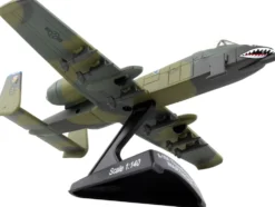 Fairchild Republic A 10A Thunderbolt II Warthog Aircraft Flying Tigers First American Volunteer Group of the Republic of China Air Force 1/140 Diecast Model Airplane Postage Stamp PS5375-4