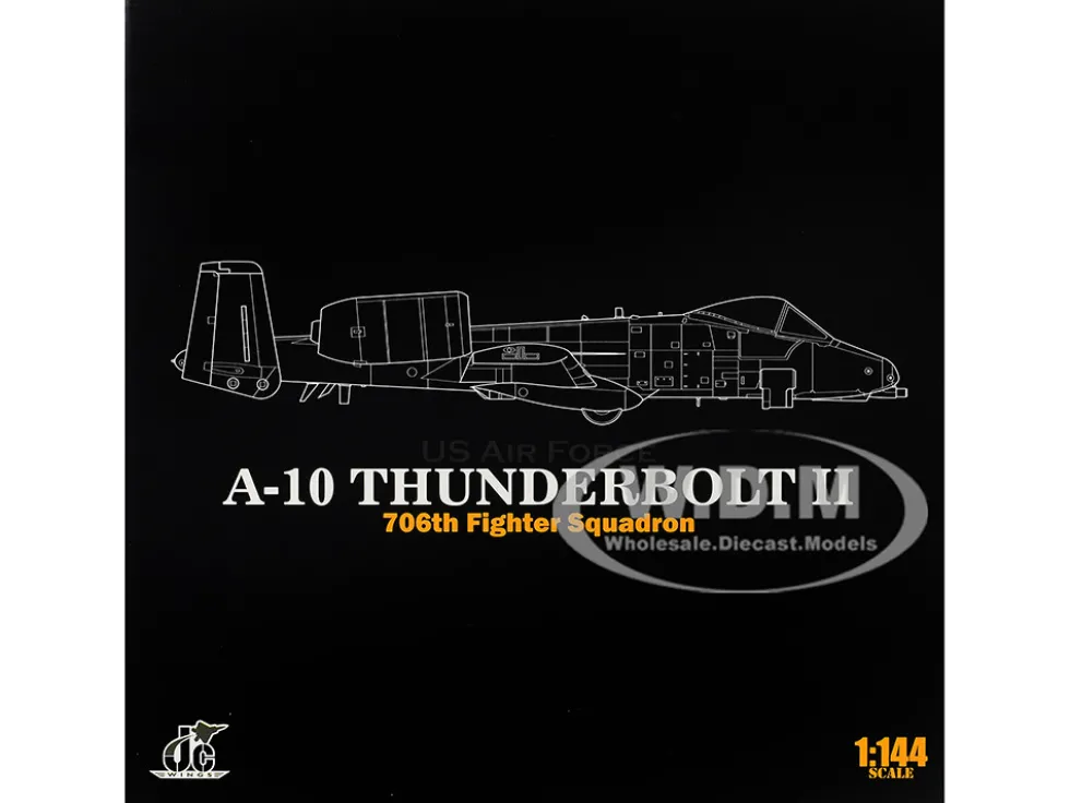 Fairchild Republic A-10 Thunderbolt II Attack Aircraft "23rd Tactical Fighter Wing, 706th Fighter Squadron, Operation Desert Storm" (1991) United States Air Force 1/144 Diecast Model by JC Wings