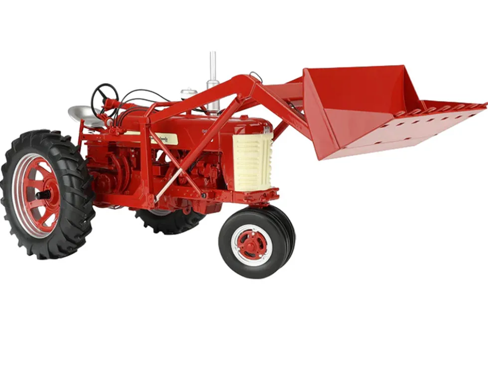 Farmall 450 Narrow Front Diesel Tractor with Loader Red "Classic Series" 1/16 Diecast Model by SpecCast