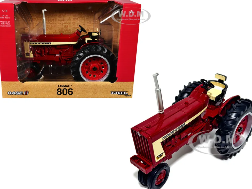 Farmall 806 Tractor Red 1/16 Diecast Model by ERTL TOMY
