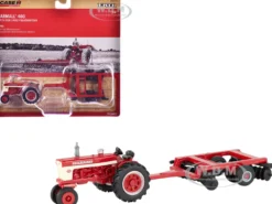 Farmall 460 Tractor Red with Disk "Case Agriculture" Series 1/64 Diecast Model by ERTL TOMY