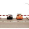 Fast & Furious Final Race Diorama with Toyota Supra Orange and Dodge Charger Black Nano Scene Series model Jada 34915