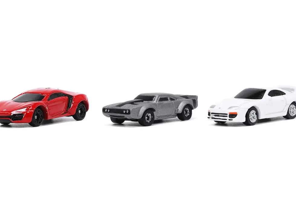 Fast & Furious Movie 3 piece Set Series 4 Nano Hollywood Rides Series Diecast Model Cars Jada 32482