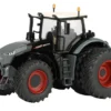 Fendt 1042 Vario Tractor with Front and Rear Dual Wheels Black with White Top 1/64 Diecast Model by SpecCast