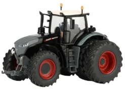 Fendt 1042 Vario Tractor with Front and Rear Dual Wheels Black with White Top 1/64 Diecast Model by SpecCast