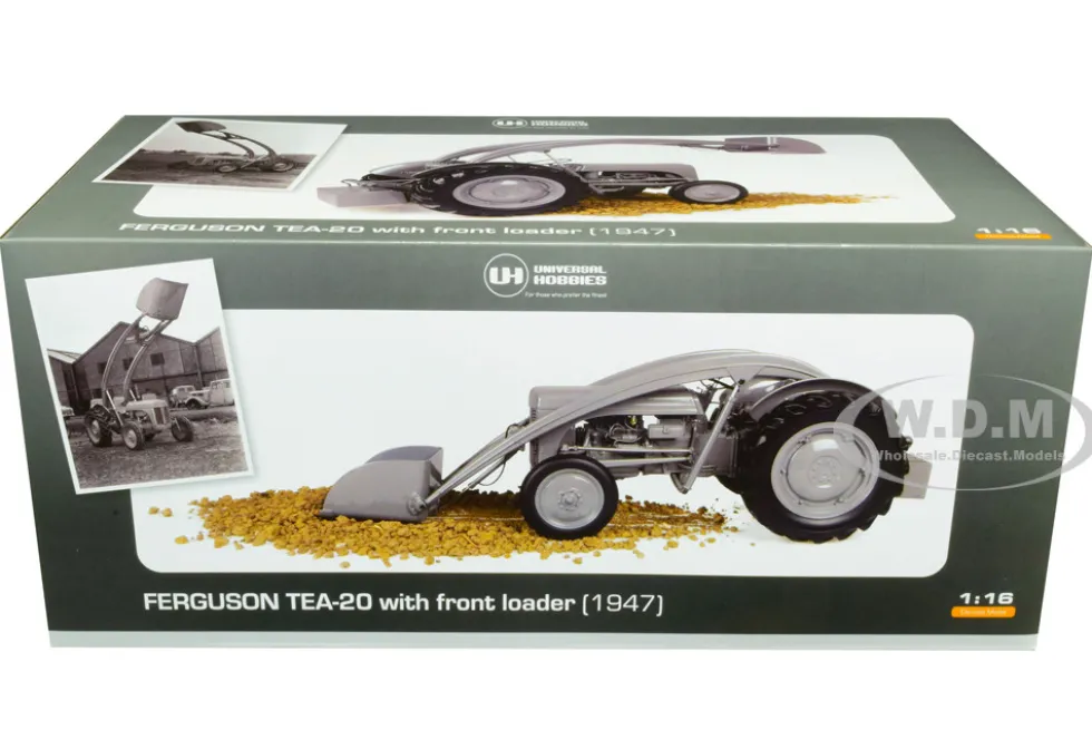 1947 Ferguson TEA-20 Tractor Front Loader and Weight 1/16 Diecast Model Universal Hobbies UH4171