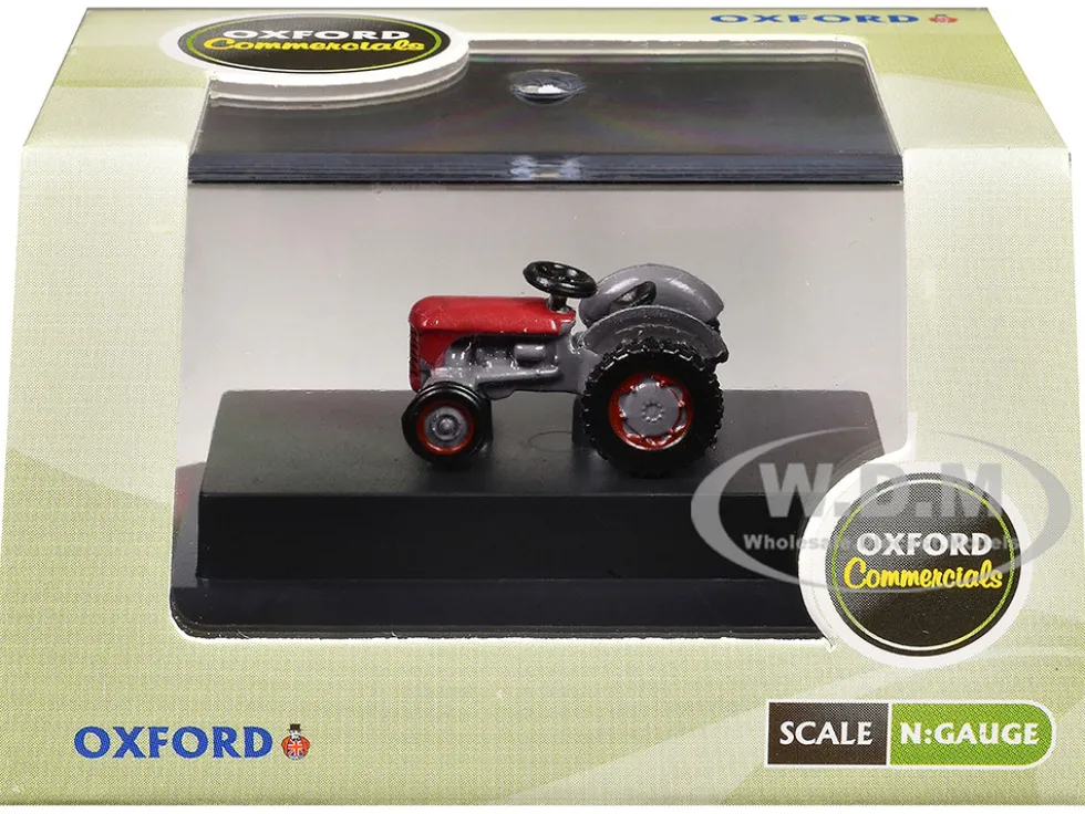 Ferguson Tractor Red and Gray 1/148 (N) Scale Diecast Model Car by Oxford Diecast
