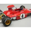 Ferrari 312B3-73 #4 Arturo Merzario Formula One F1 "United States GP" (1973) "Mythos Series" with Display Case Limited Edition to 50 pieces Worldwide 1/18 Model Car by Tecnomodel