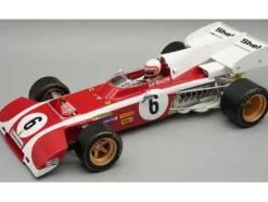 Ferrari 312 B2 #6 Clay Regazzoni Formula One F1 "South African GP" (1972) "Mythos Series" with Driver Figure and Display Case Limited Edition to 50 pieces Worldwide 1/18 Model Car by Tecnomodel