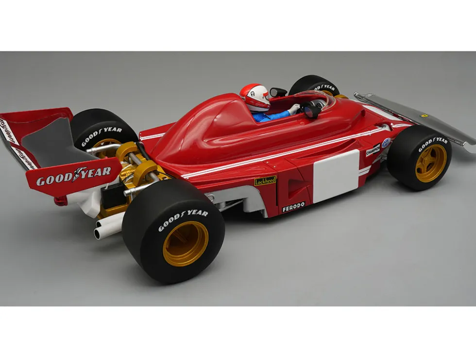 Ferrari 312 B3 Clay Regazzoni Formula One F1 "Monza GP Test" (1974) with Driver "Mythos Series" Limited Edition to 50 pieces Worldwide 1/18 Model Car by Tecnomodel