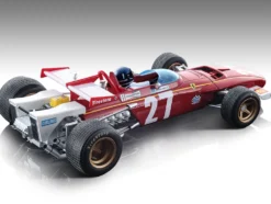 Ferrari 312B #27 Jacky Ickx Formula One F1 Belgian GP 1970 with Driver Figure Mythos Series Limited Edition to 75 pieces Worldwide 1/18 Model Car Tecnomodel TMD18-64C