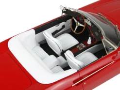1966 Ferrari 365 California S/N 9935 Convertible Red White Interior DISPLAY CASE Limited Edition 108 pieces Worldwide 1/18 Model Car BBR BBR1814D