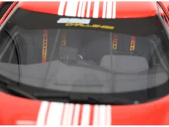 2023 Ferrari 296 Challenge #32 "Launch Version" Red with White Stripes with DISPLAY CASE Limited Edition to 296 pieces Worldwide 1/18 Model Car by BBR