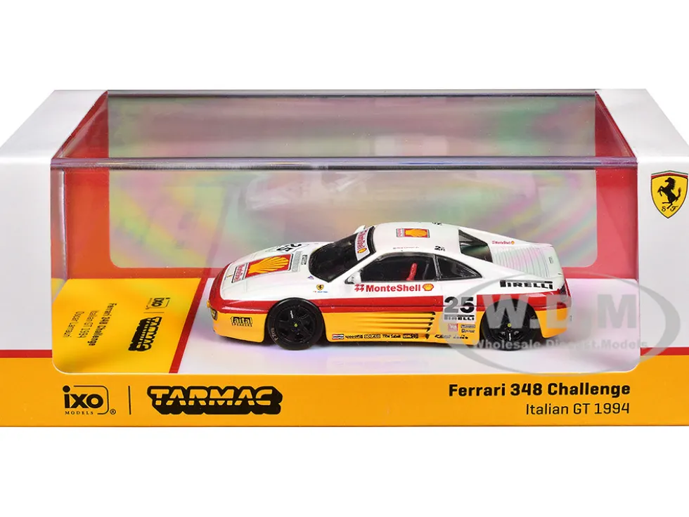 Ferrari 348 Challenge #25 Oscar Larrauri "Italian GT Championship" (1994) "Hobby64" Series 1/64 Diecast Model by Tarmac Works