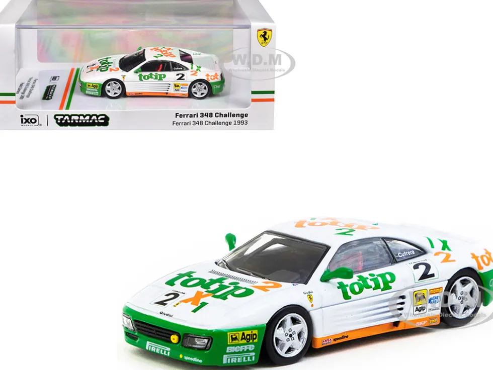 Ferrari 348 Challenge #2 Paolo Cutrera "Ferrari 348 Challenge" (1993) "Hobby64" Series 1/64 Diecast Model Car by Tarmac Works