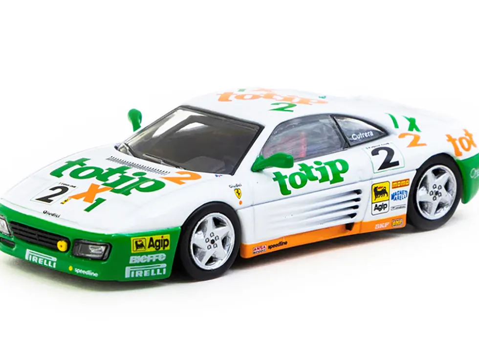 Ferrari 348 Challenge #2 Paolo Cutrera "Ferrari 348 Challenge" (1993) "Hobby64" Series 1/64 Diecast Model Car by Tarmac Works