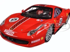 Ferrari 458 Challenge #5 Red 1/24 Diecast Model Car Bburago 26302