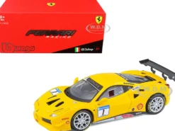 2017 Ferrari 488 Challenge #1 Yellow 1/43 Diecast Model Car Bburago 36306