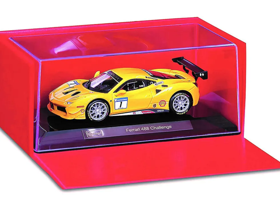 2017 Ferrari 488 Challenge #1 Yellow 1/43 Diecast Model Car Bburago 36306