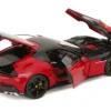 2024 Ferrari 12Cilindri Rosso Corsa Red with Black Top 1/18 Diecast Model Car by Polistil