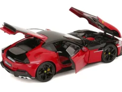 2024 Ferrari 12Cilindri Rosso Corsa Red with Black Top 1/18 Diecast Model Car by Polistil