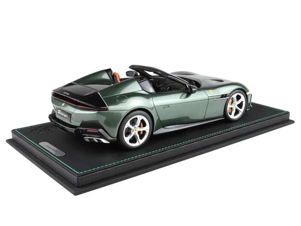 Ferrari 12Cilindri Spider Tuscany Green Metallic Limited Edition to 112 pieces Worldwide 1/18 Model Car by BBR