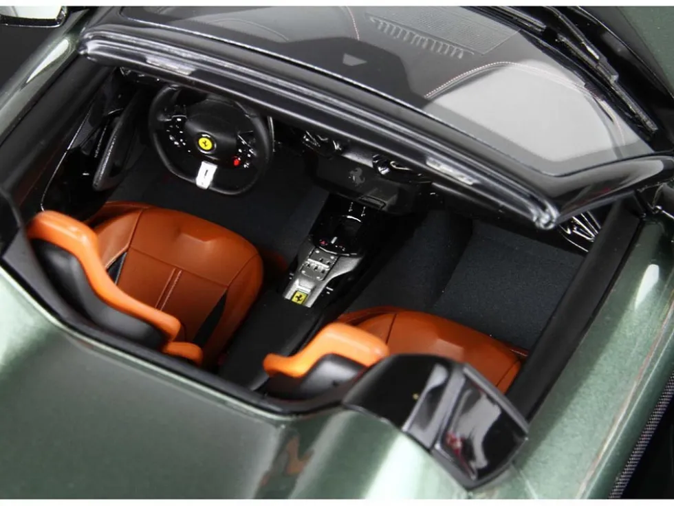 Ferrari 12Cilindri Spider Tuscany Green Metallic Limited Edition to 112 pieces Worldwide 1/18 Model Car by BBR